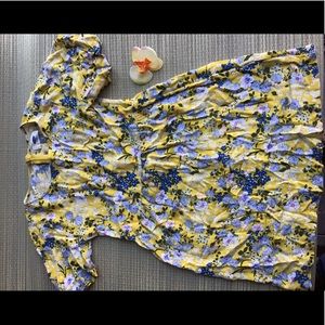 🍪 Yellow floral Medium girls summer dress